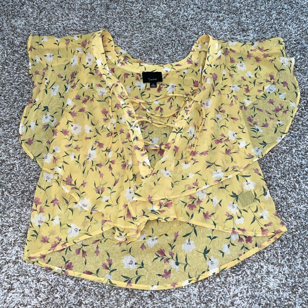 Yellow blouse